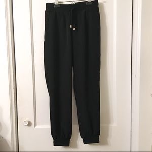 Black Joggers with Drawstring Waist